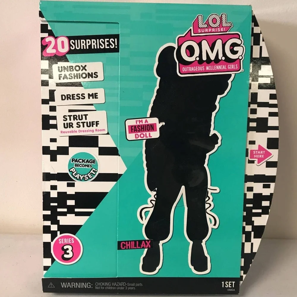 LOL Surprise OMG Chillax Fashion Doll Dress Up Doll Set with 20 Surprises